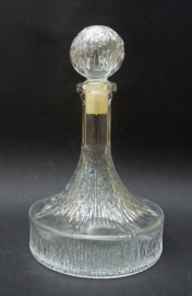 Oberglas Mid Century crystal Captains decanter