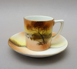 Noritake Japan antiek Taisho porseleinen koffieservies