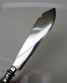 WMF Art Nouveau silver plated engraved cheese knife