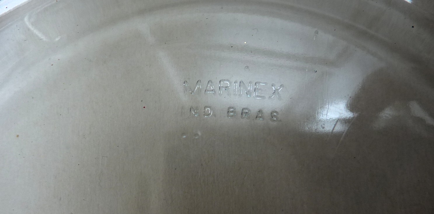 Marinex glazen ovenschaal in verzilverde houder