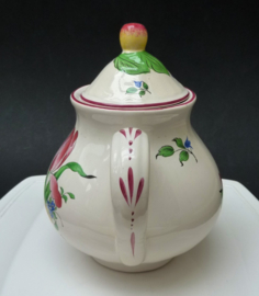 K & G Luneville Old Strasbourg faience theepot 19e eeuw