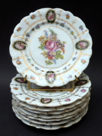 Erdmann Schlegelmilch antique porcelain dessert plates