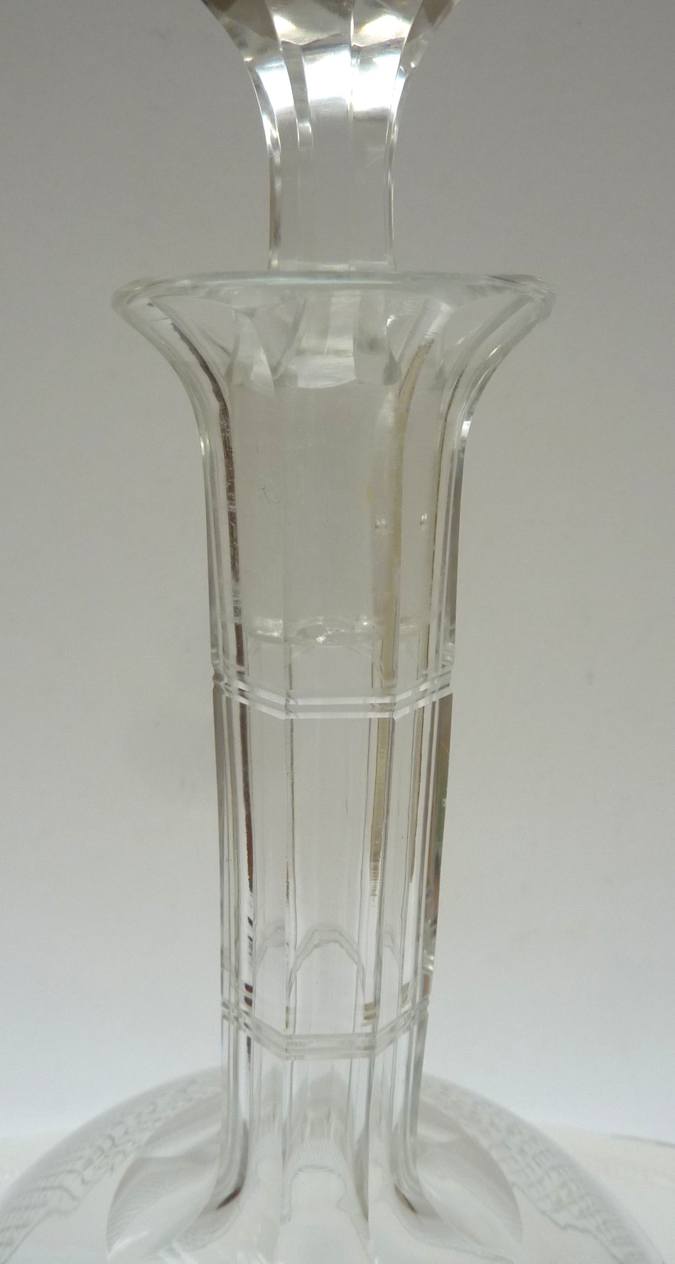 Victorian shaft and globe decanter