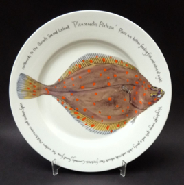 Richard Bramble porcelain fish plate Plaice