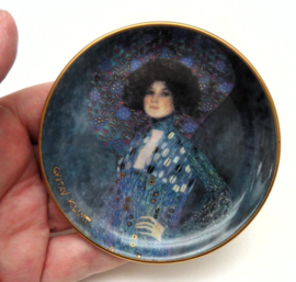 Goebel Artis Orbis wall plate trinket dish Gustav Klimt portait Emile Floge
