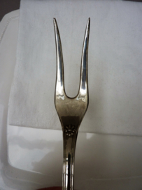 Silver plated meat fork ARG 80 in Louis XV Rococo style
