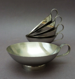 Lampo Italy Mid Century stainless steel handled sherbet dish