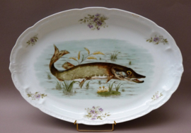 Zeh Scherzer und Co Bavaria model Orleans hand painted fish serving dish