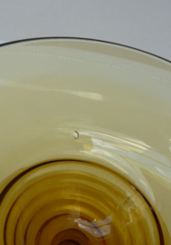 Kristalunie Art Deco amberkleurige ijscoupes Radio