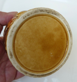 Majolica jampot met deksel