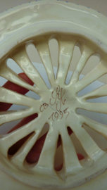 Martres Tolosane faience uien knoflook pot met deksel