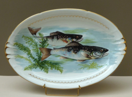 French porcelain fish service