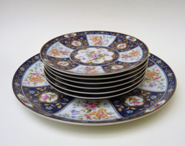 Imari porcelain dessert plates set