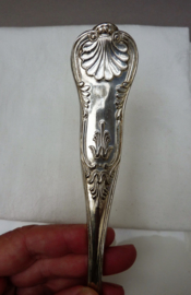 Silver plated meat fork ARG 80 in Louis XV Rococo style