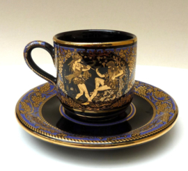 Adis Greece 24 karaats verguld espresso kopje