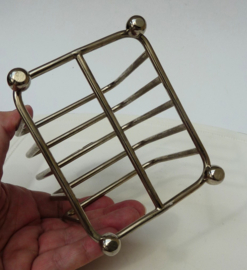 Verzilverd Art Deco toastrekje