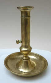 Brass ejector chamberstick 19th century