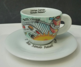 Ancap Edizione Espresso Mondo Futuro 1998 cup with saucer
