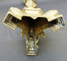 Antique brass church pricket candlestick
