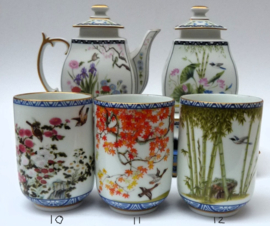 Franklin Mint Birds and Flowers Japanse theekom