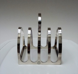 Dutch Art Deco silver plated toast rack