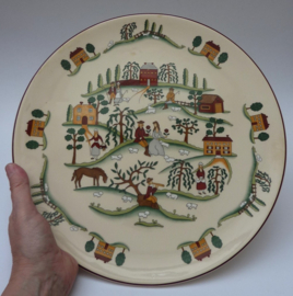 Mason's Country Lane cake plate