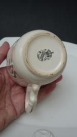 K & G Luneville Old Strasbourg faience kop en schotel thema Roos