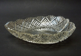 TG Hawkes ABP strawberry diamond crystal trinket dish