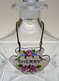 Artone Engeland porseleinen karaf label Sherry