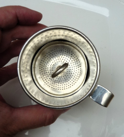 Wiskemann Hotelware silver plated drip coffee maker for one