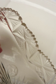Geslepen glazen roomstel
