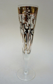 Ritzenhoff  Art Glass Michal Shalev champagne flute glass