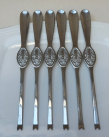 Vintage RVS kreeftvorken set