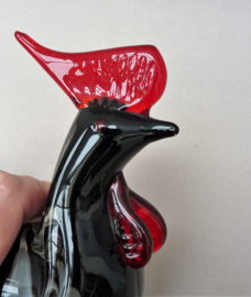 Hadeland Norway Lena Hansson Husdyr Hane glass rooster