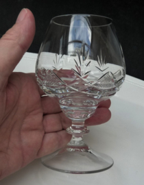 Geslepen kristallen cognac glazen 