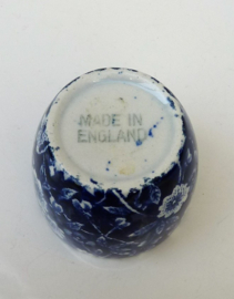 Burley Pottery Blue Calico eierdop