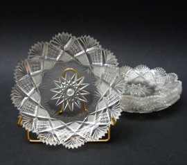 American Brilliant Period cut crystal dishes