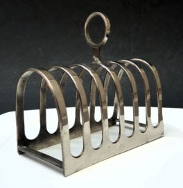 Verzilverd Art Deco toastrekje