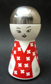 Brandani Italy Design ceramic canister with metal lid