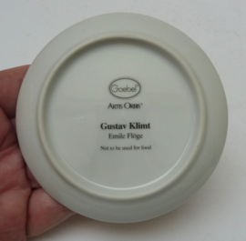 Goebel Artis Orbis wall plate trinket dish Gustav Klimt portait Emile Floge