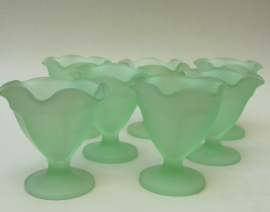 Pistache groene persglazen dessert coupes