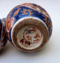 Vintage Imari porseleinen fles vaasjes