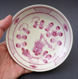 Greiner Rauenstein purple sheaf pattern dish 19th century