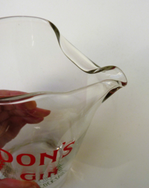 Gordons Gin glass pitcher The heart of a good cocktail