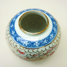 Chinese Wanyu rijstkorrel porseleinen gemberpot 19e eeuw