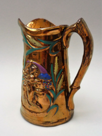 Antique English goldstone earthenware jug