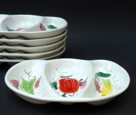 Italian Mid Century raw vegetables serving dish
