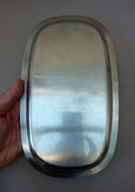 Mid Century Alessi Alfra stainless steel creamer set tray