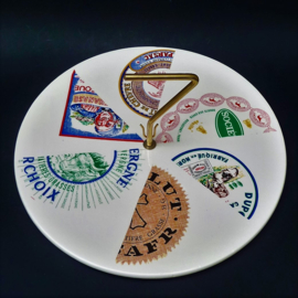 St Amand Fromages de France faience master kaas serveerbord