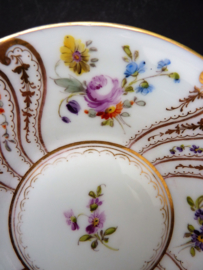 Dresden Richard Klemm Meissen Biedermeier kop met schotel